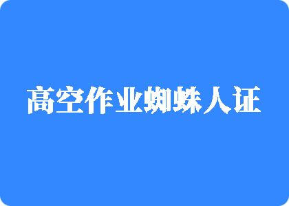 操美逼高空作业蜘蛛人证